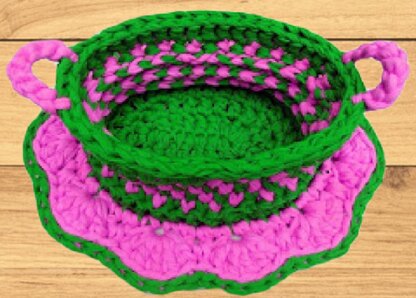 Crochet Basket & Doily Pattern