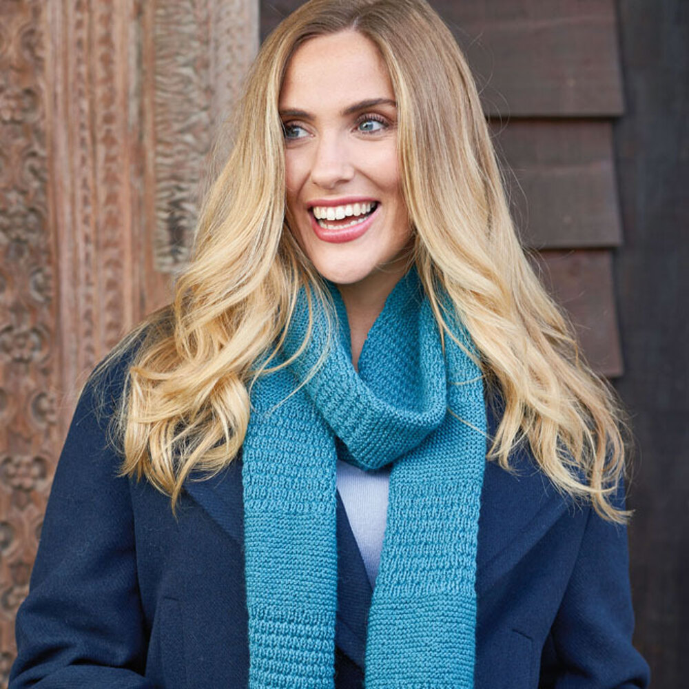broken garter scarf