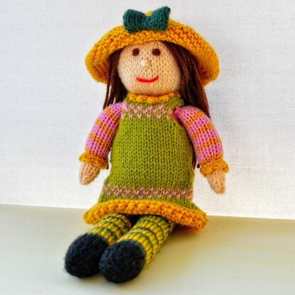 Tulip Rag Doll Knitting Pattern - Toy Knitting Pattern