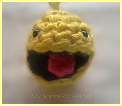 Crochet Pacman Amigurumi Toy Pattern Smiley Ghost