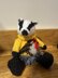 BADGER WEARING (CHRISTMAS) ROBIN JUMPR/HOODIE TERRY’S CHOCOLATE ORANGE COVER/STUFFED ORNAMENT KNITTING PATTERN