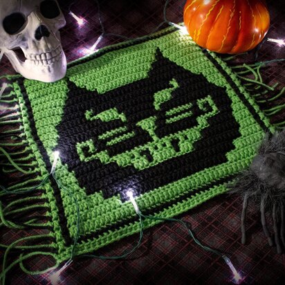 Halloween Mosaic Square - Cheshire Cat