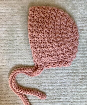 Star Stitch Baby Bonnet