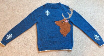 Christmas stag jumper