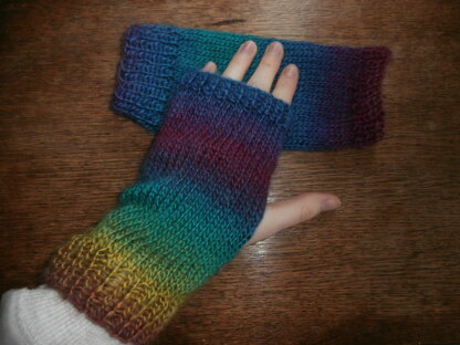 Rainbow mitts