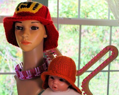 Fireman Hat Loom Knitting Knitting pattern by Scarlett Royale LoveCrafts