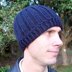 Knit-Look Ribbed Beanie