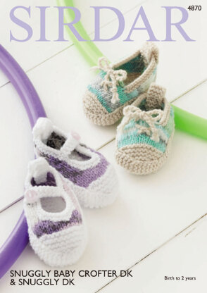 Shoes in Sirdar Snuggly Baby Crofter DK & Snuggly DK - 4870 - Downloadable PDF