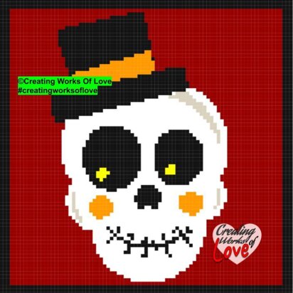 Halloween Skeleton Stitch Graph