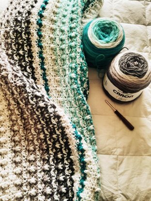 Textured Fair Isle Afghan