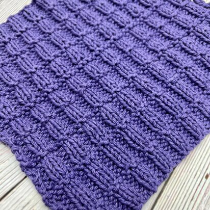 Simple Large Dishcloth - knitting pattern