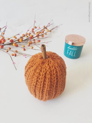 Ribbed Crochet Pumpkin