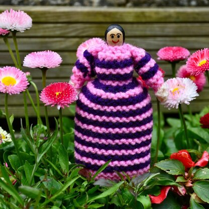 Primrose Peg Doll Knitting Pattern - Toy Knitting Pattern