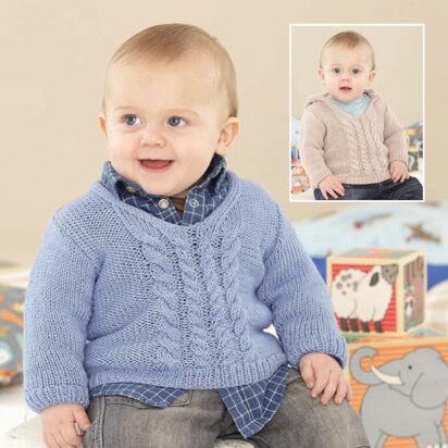 Sweaters in Sirdar Snuggly Baby Bamboo DK - 4784 - Downloadable PDF