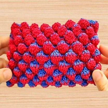 Crochet Strawberry Clutch Bag Pdf + Video Tutorials