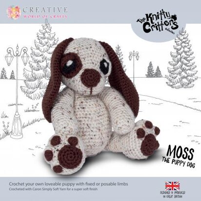 Creative World of Crafts Knitty Critters Hundewelpe - 28cm