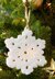 Snowflake Ornament in Red Heart Super Saver Economy Solids - LW2693
