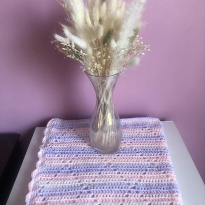 Crochet Diamond Baby Blanket