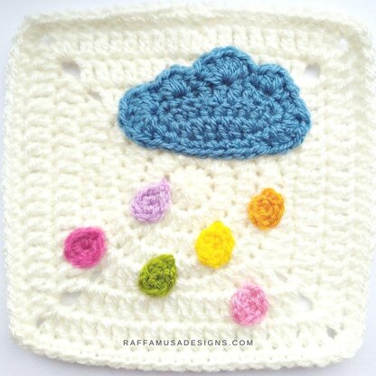 Cloud and Rain Granny Square