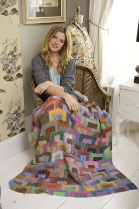 Modern Miters Afghan in Lion Brand Amazing - L20376