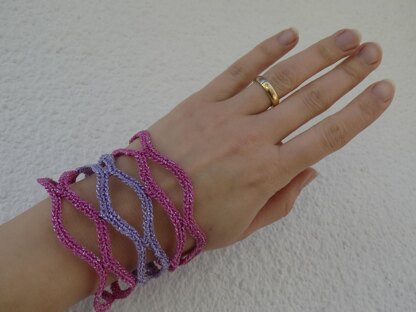 Lozenge Net Striped Bracelet