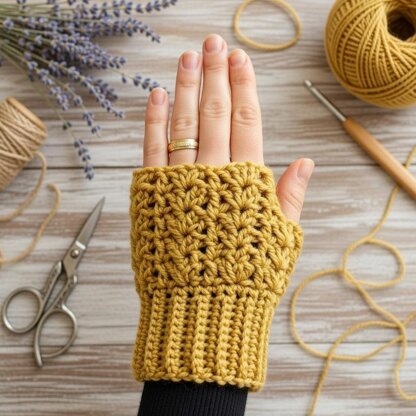 Crochet Fingerless Gloves Pattern | Easy PDF + Video Tutorial | Cozy Winter Mittens for Beginners