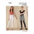 Vogue Misses' and Misses' Petite Track Pants V1828 - Paper Pattern, Size XS-S-M-L-XL-XXL