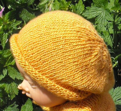 BABY ROLL BRIM SILK SLOUCH KNITTING PATTERN - MADMONKEYKNITS