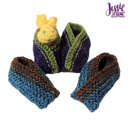 Criss Cross Baby Booties