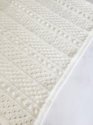 Angus Baby Blanket Knitting Pattern DK