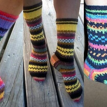 POTLUCK FAIR ISLE SOCKS