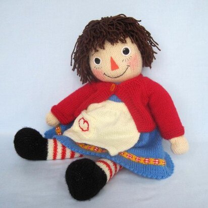 Merrily Ann (Raggedy Ann) - Knitted Doll