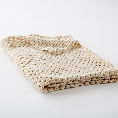 Classic Granny Square Crochet Throw in Caron One Pound - Downloadable PDF