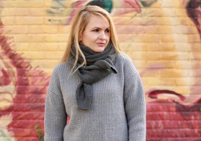 FAUX SWEATER SCARF