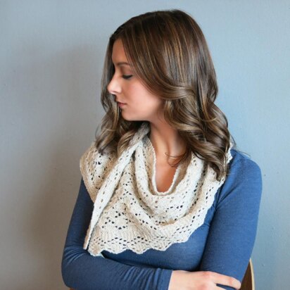 Kikyo Shawlette - knitting pattern