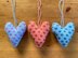 Cosy Christmas Hearts Decorations