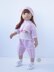 Pink dream outfit knitting flat for 18 in doll