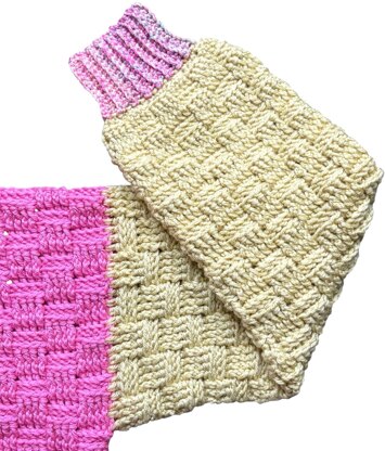 Woven Meadow [Adults Basket Weave stitch cardigan]