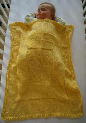 Windowpane baby blanket