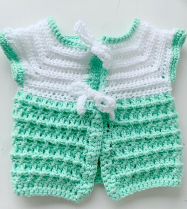 Cardigan and Diaper Cover Set