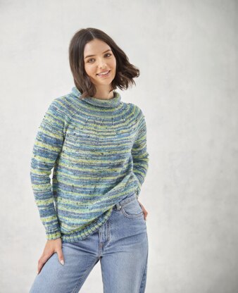 Sweaters in King Cole Homespun Prism DK - P5996 - Leaflet | LoveCrafts