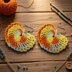 Crochet heart earrings PDF + Video Tutorial