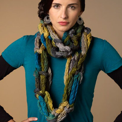 Hand-Crochet Cowl in Red Heart Boutique Dash - LW3480 - Downloadable PDF