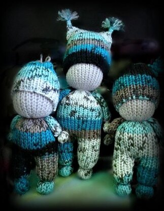 Loom Knitting Patterns Tiny Amigurumi Dolls