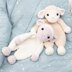 Sheep lovey, amigurumi snuggler