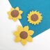 Sunflower crochet pattern keyring Amigurumi flower keychain Bag charm Crochet car mirror hanging