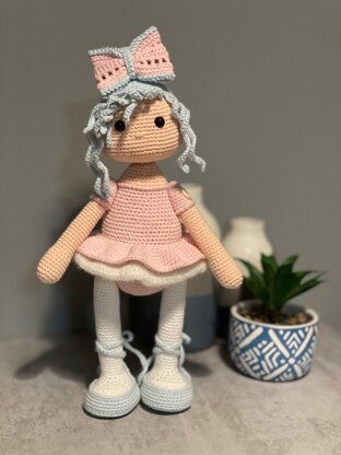 Crochet ballerina doll