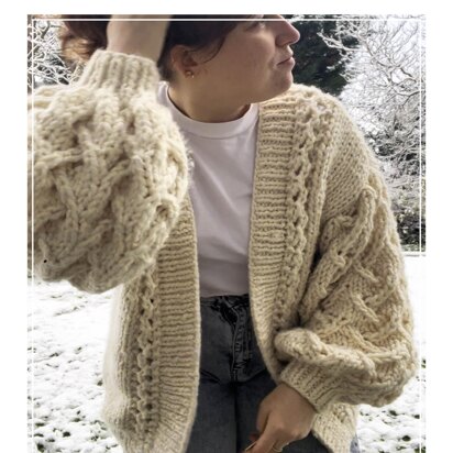 Entwined Sleeve Cardigan knitting pattern