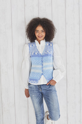 Ladies Cardigan and Waistcoat in King Cole Fjord DK - 5698 - Leaflet