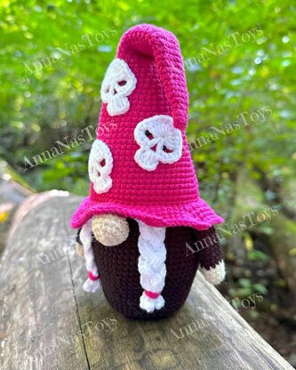 Witch with skulls on Halloween